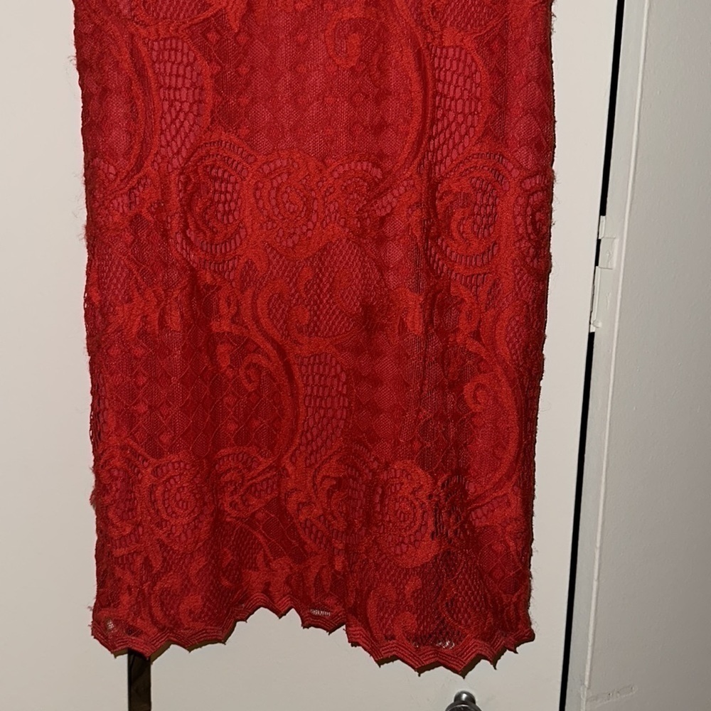 Red Lace Dress​​​​​​​​​​​ - Picture 3 of 5
